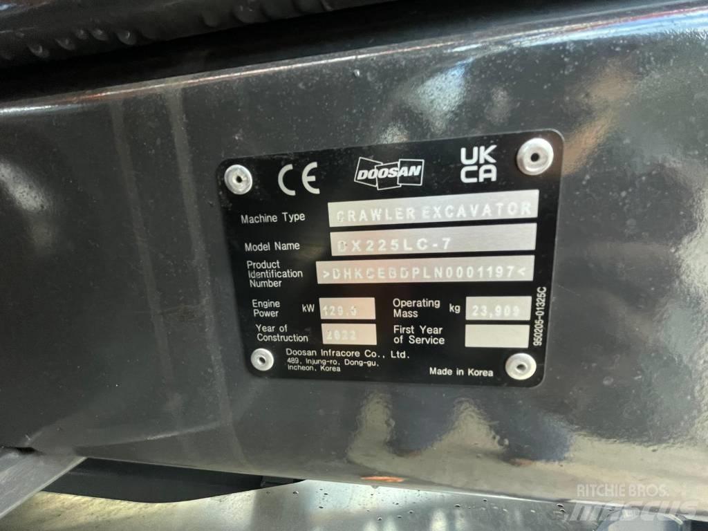 Doosan DX225LC-7 Escavadeiras de esteiras