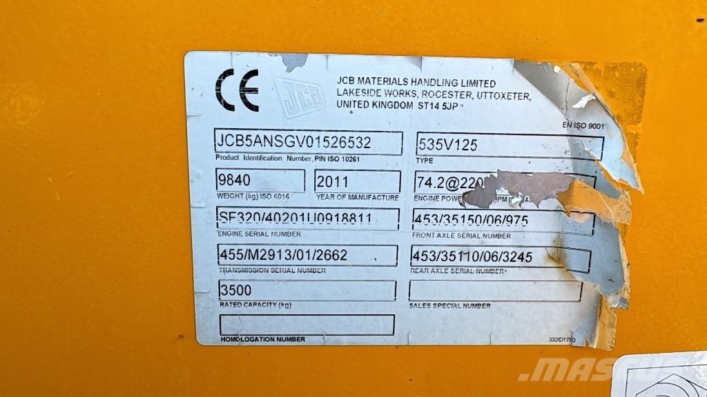 JCB 535-125 Hiviz Manipulador telescópico