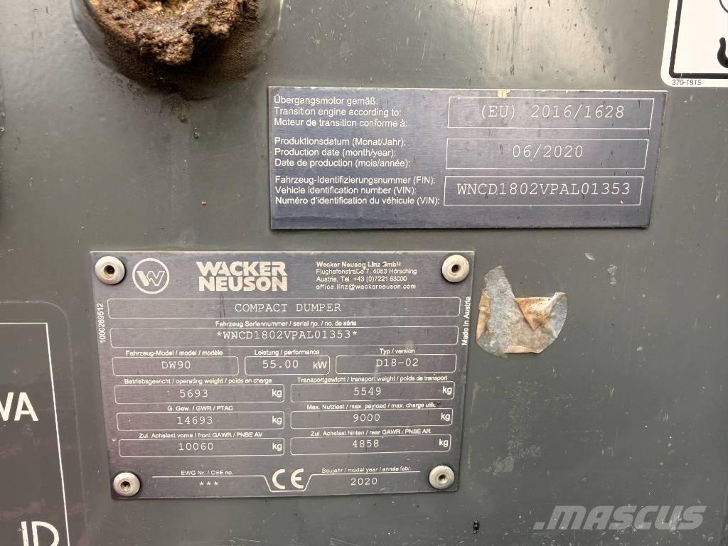 Wacker Neuson DW90 Dumpers de obras