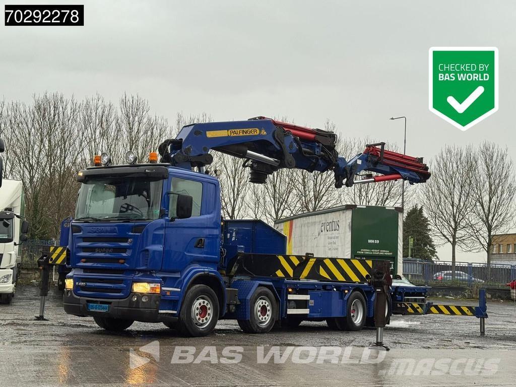 Scania R420 8X2 Camiões estrado/caixa aberta