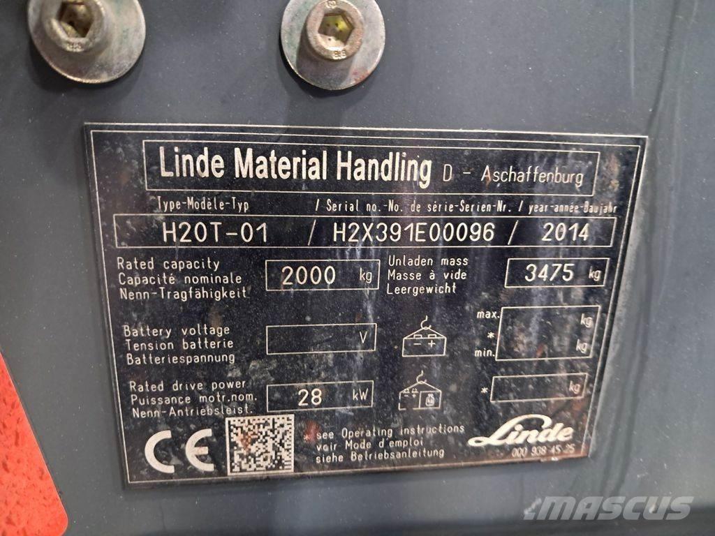Linde H20T-01 Empilhadores a gás