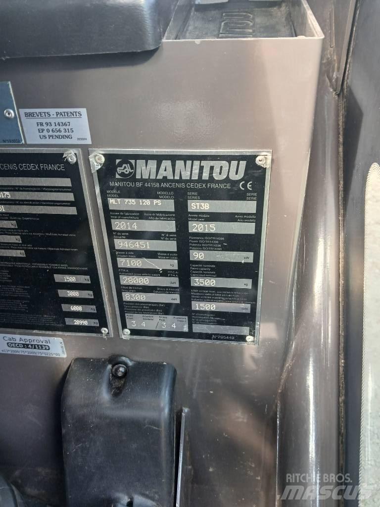 Manitou MLT 735-120 Telescópicas para Agricultura