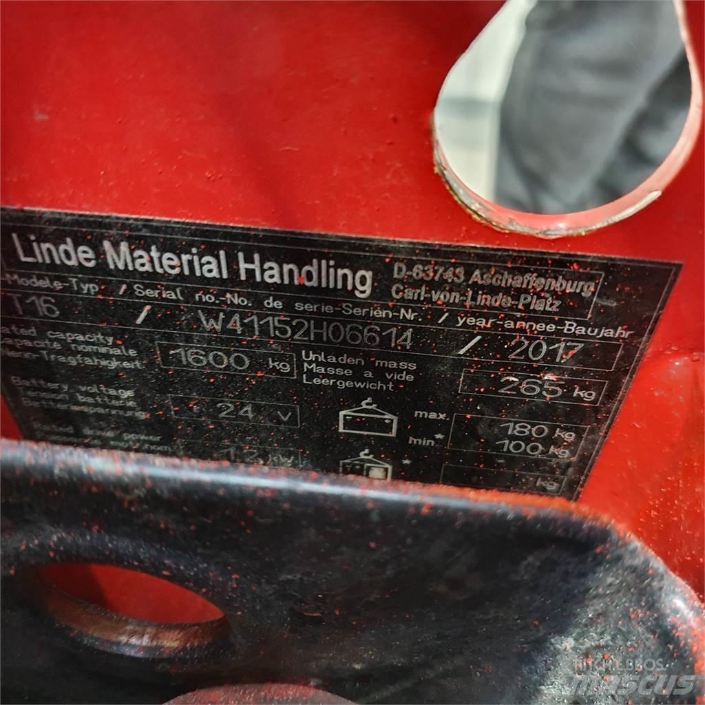 Linde T16 Porta palettes
