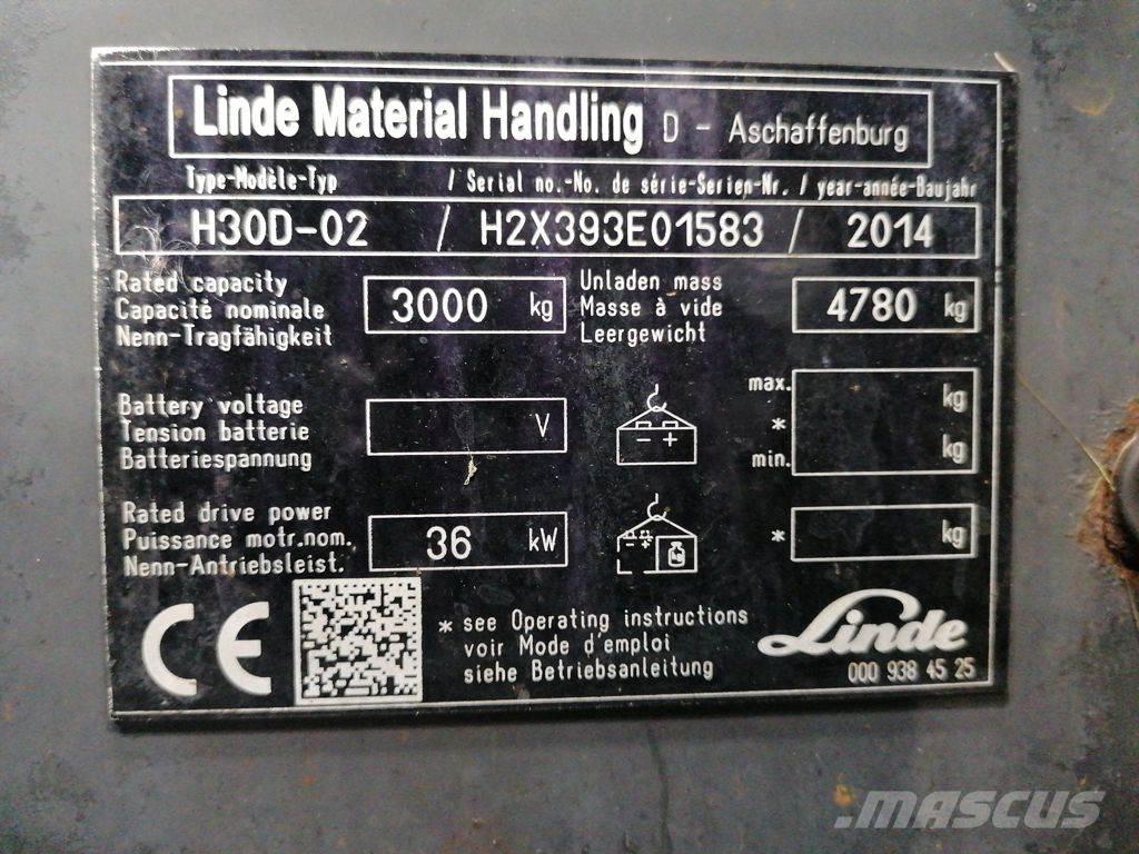 Linde H30D-02 Empilhadores Diesel
