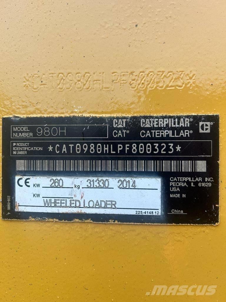CAT 980H Carregadeiras de rodas