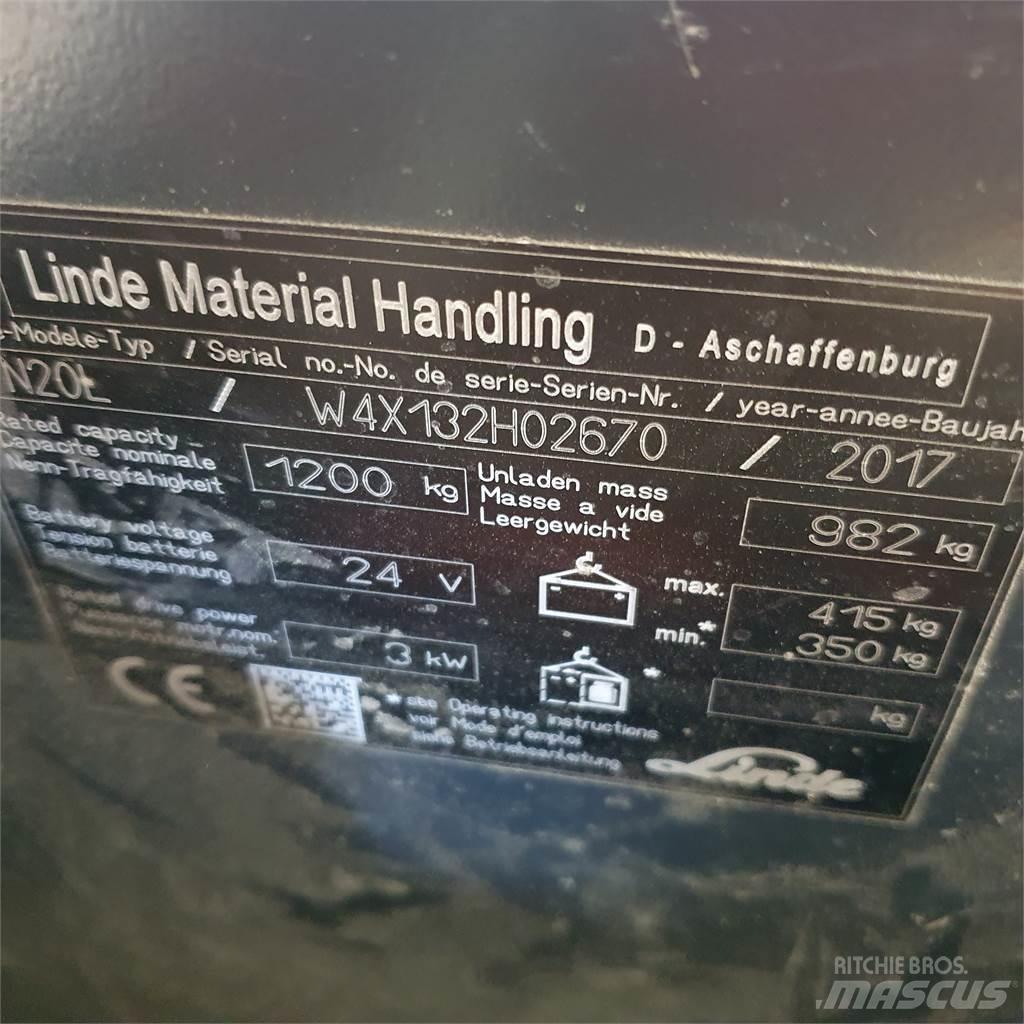 Linde N20L kurz Preparadoras de encomendas de média elevação