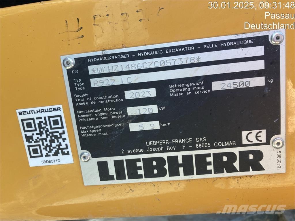 Liebherr R922 Escavadeiras de esteiras