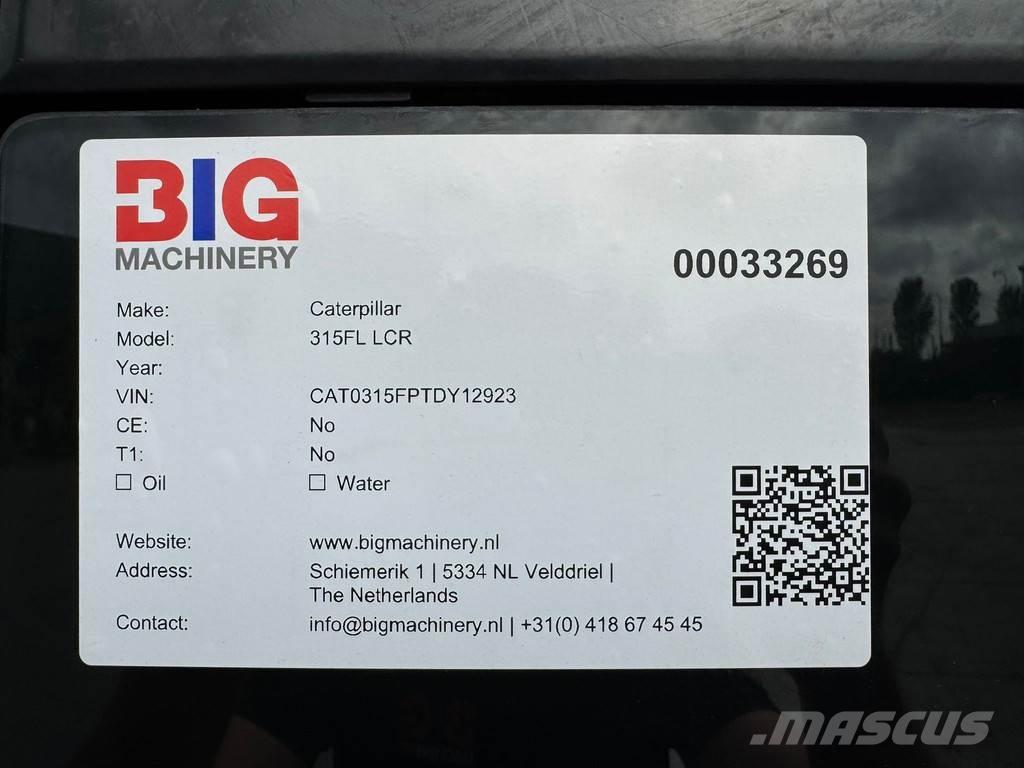 CAT 315F LCR Escavadeiras de esteiras