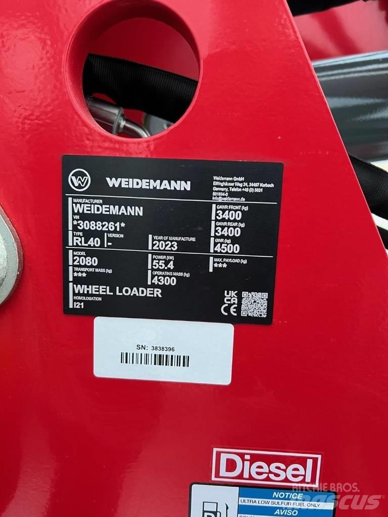 Weidemann 2080 Carregadeiras de rodas
