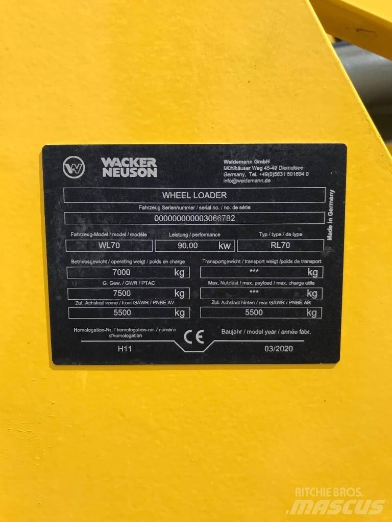 Wacker Neuson WL70 Carregadeiras de rodas