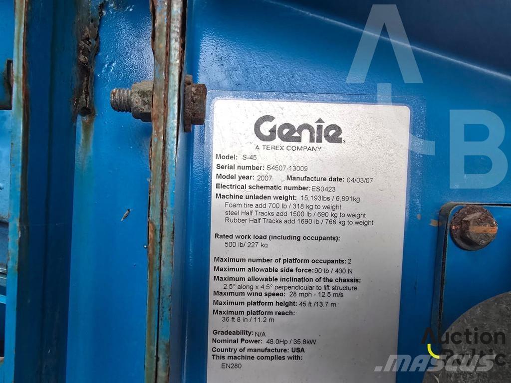 Genie S 45 Elevadores braços articulados