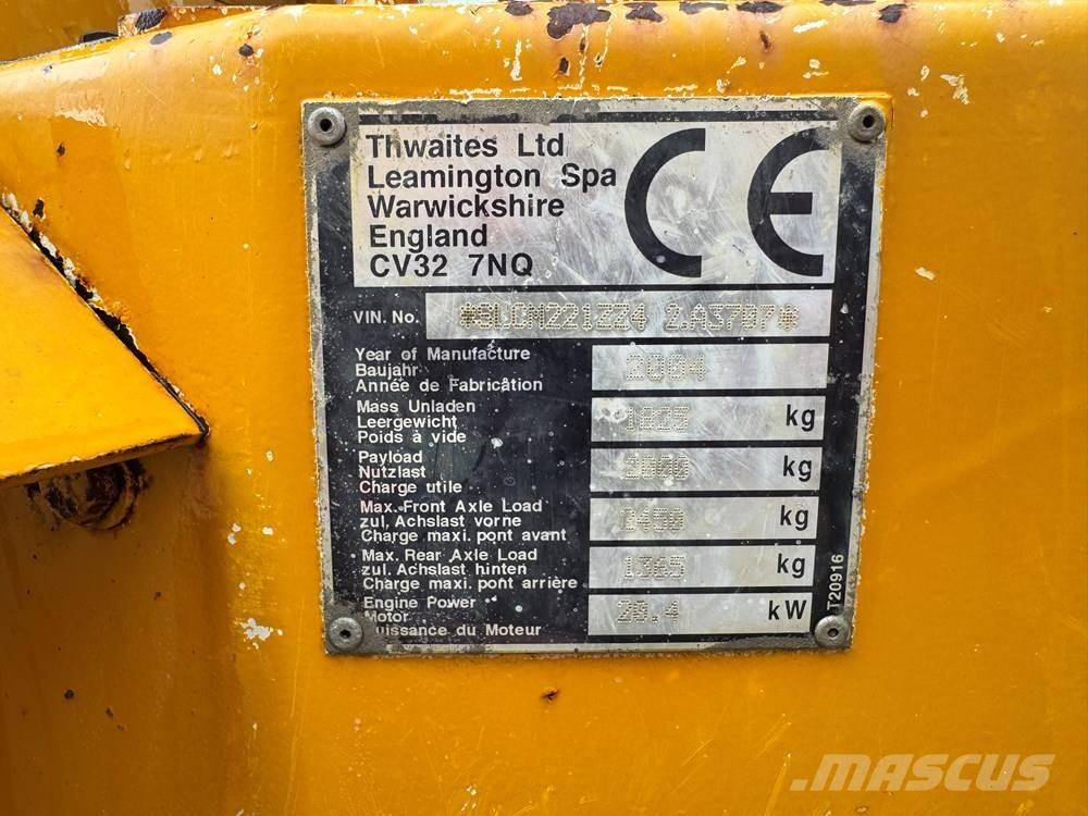 Thwaites 2T ST Dumpers de obras
