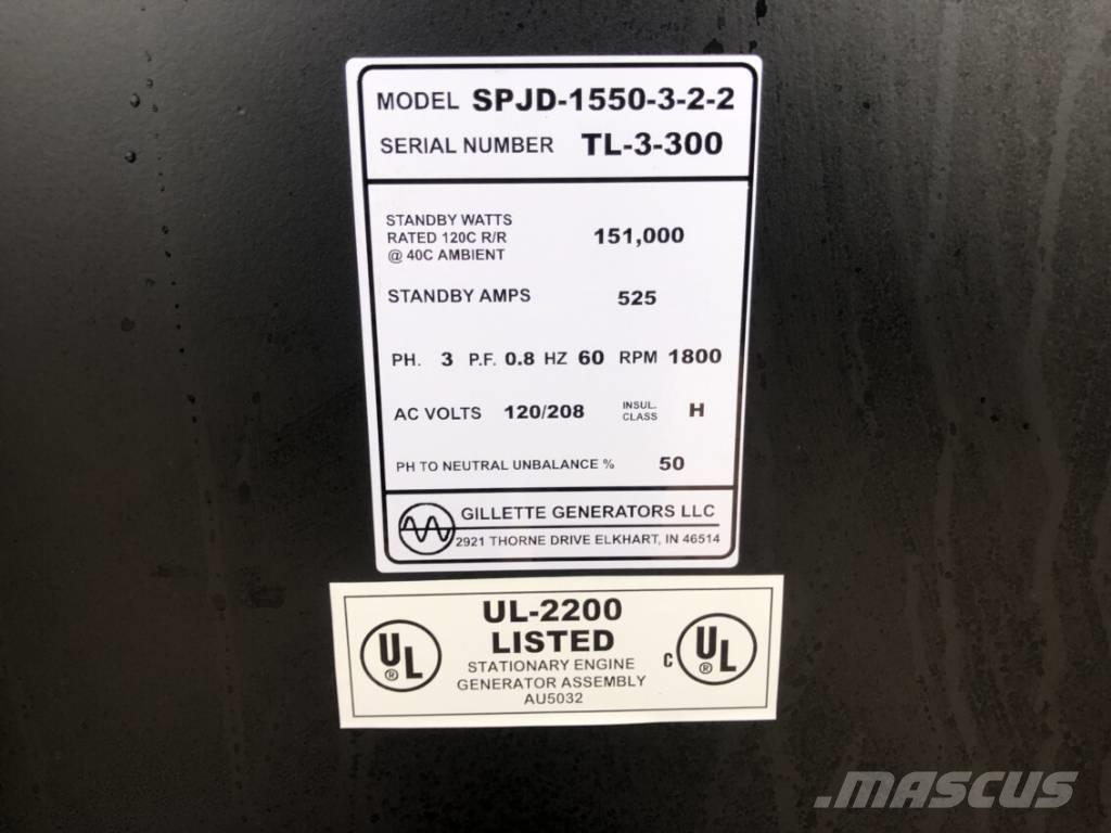 GILLETTE  SPJD-1550 Geradores Diesel