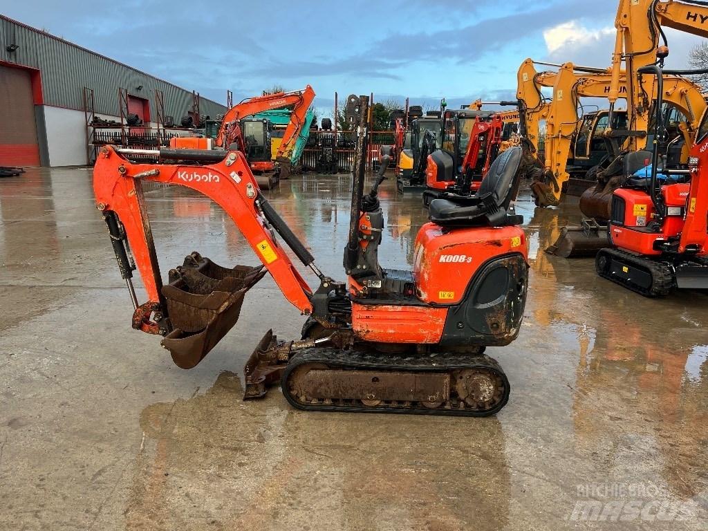 Kubota K 008-3 Miniescavadeiras