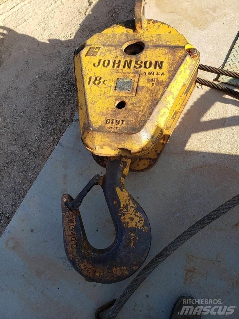 Johnson  Peças e equipamento de gruas