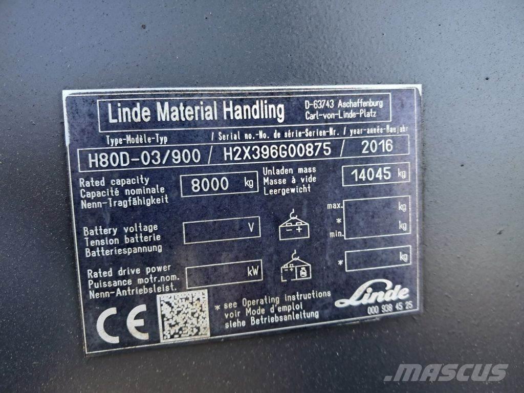 Linde H80D-03/900 Empilhadores Diesel