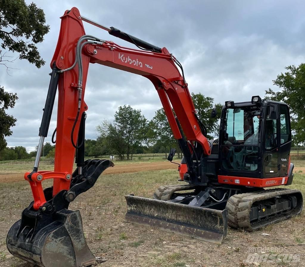 Kubota KX080-4S2 Escavadeiras de esteiras