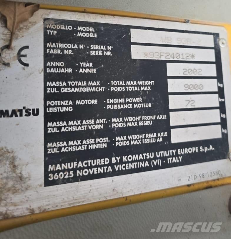 Komatsu WB 93 R-2 Retroescavadeiras