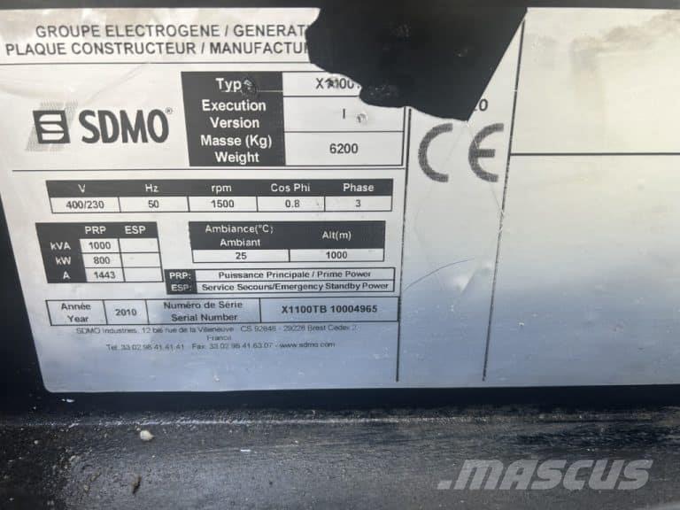 Sdmo X1100 TB Geradores Diesel