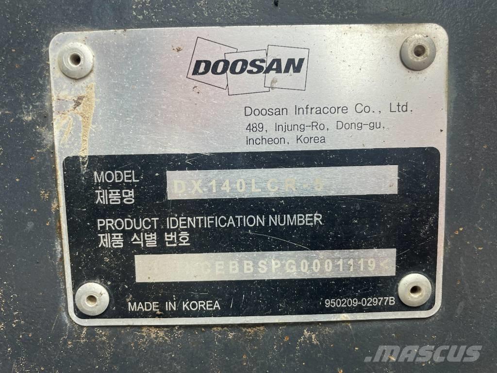 Doosan DX 140 LCR Escavadeiras de esteiras
