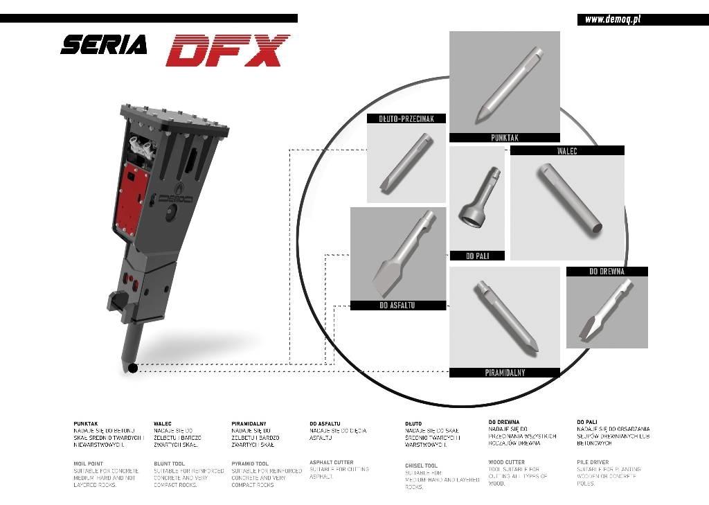  DEMOQ DFX4200 Martelos de quebragem