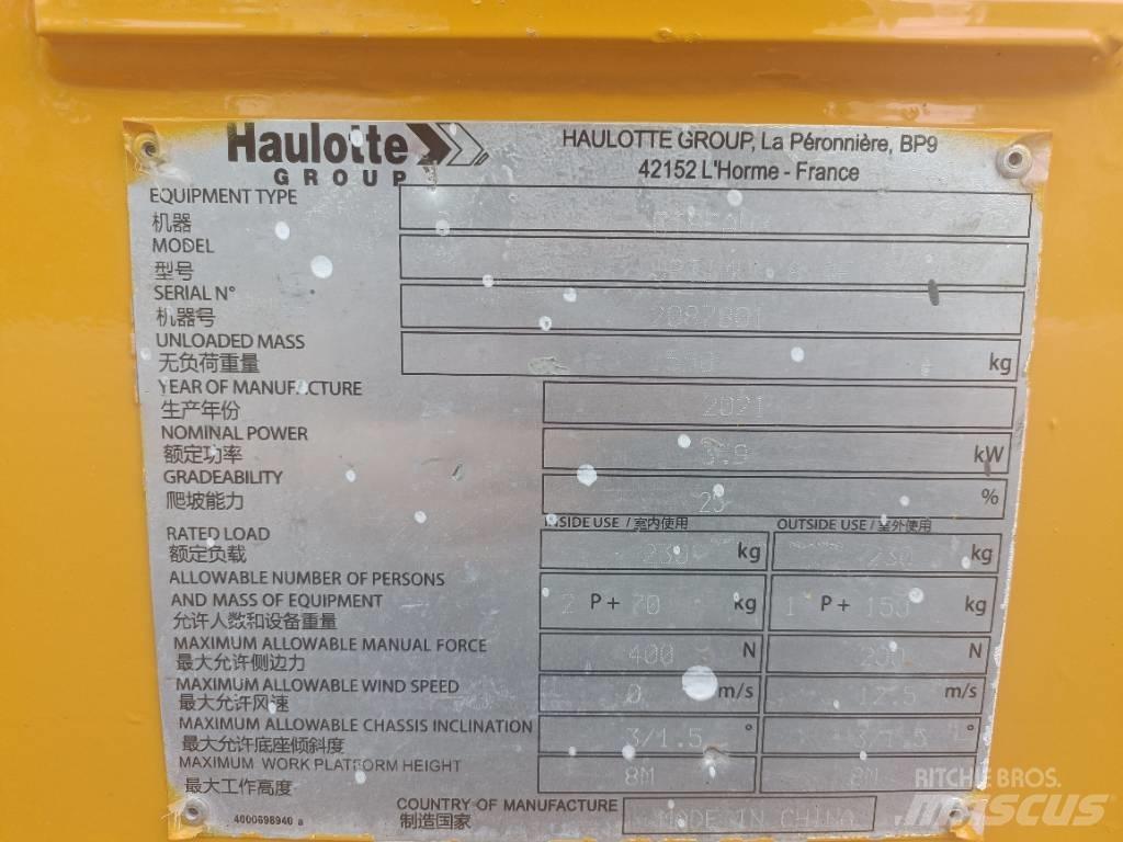 Haulotte OPTIMUM 8 Elevadores de tesoura