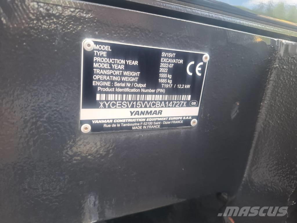Yanmar SV 15 VT Miniescavadeiras