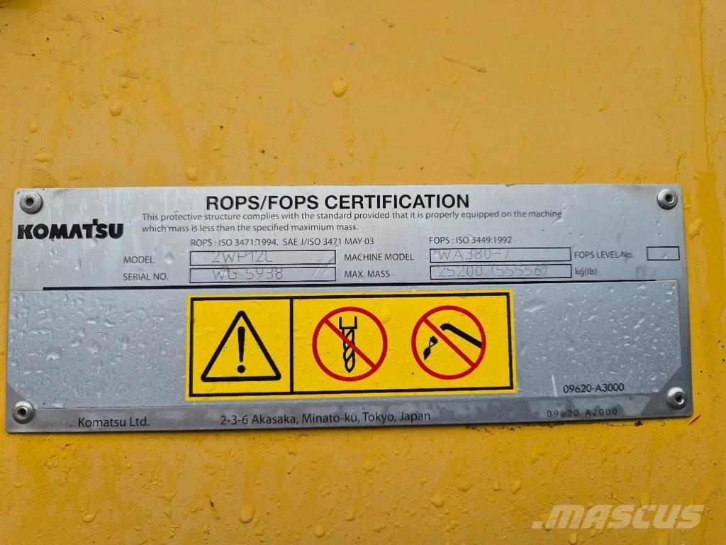 Komatsu WA 380 - 7 Carregadeiras de rodas