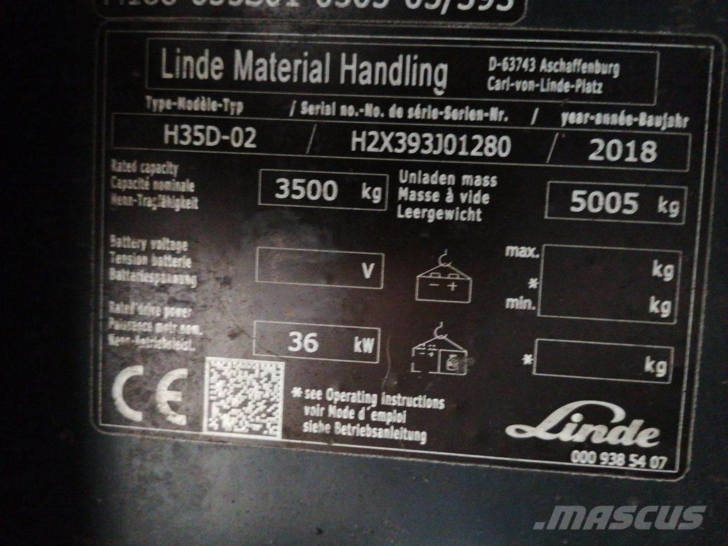 Linde H35D-02 Empilhadores Diesel