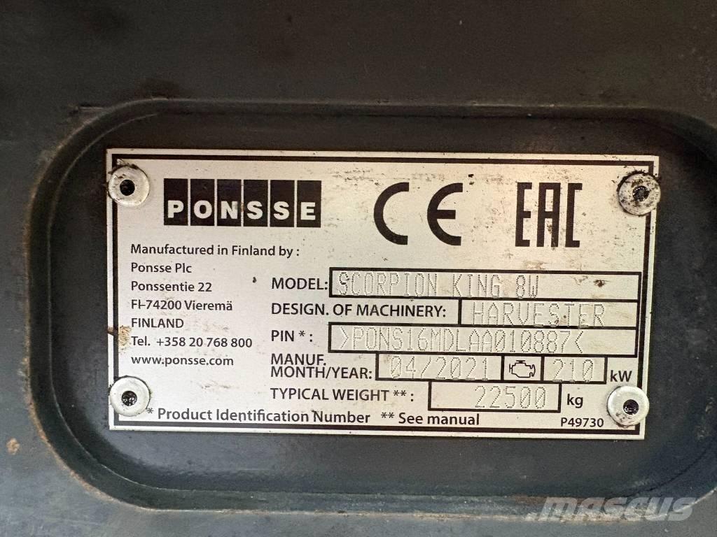 Ponsse Scorpion King Processadores florestais