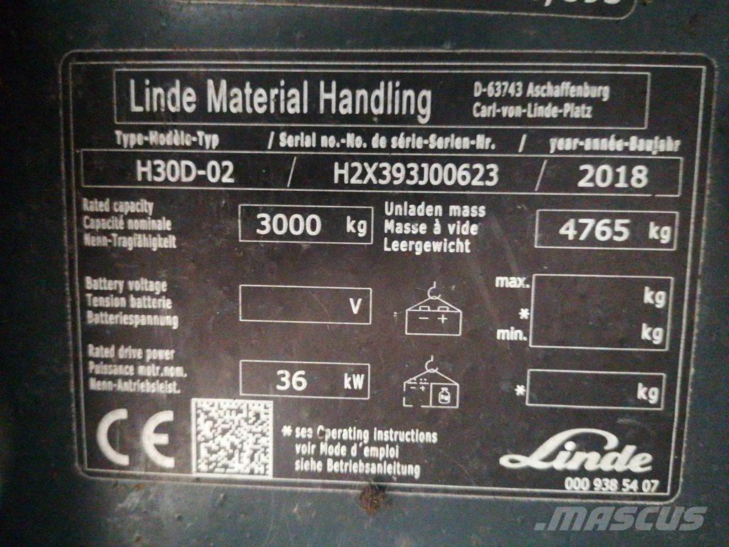 Linde H30D-02 Empilhadores Diesel