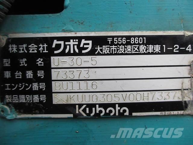 Kubota U 30-5 Miniescavadeiras