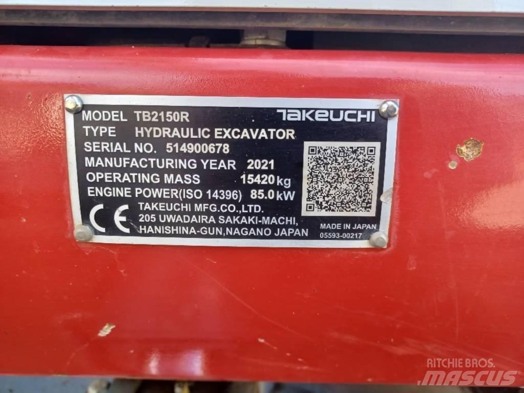 Takeuchi TB 2150 R Escavadeiras de esteiras