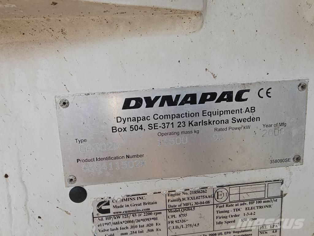Dynapac CA 302 D Cilindros Compactadores monocilíndricos