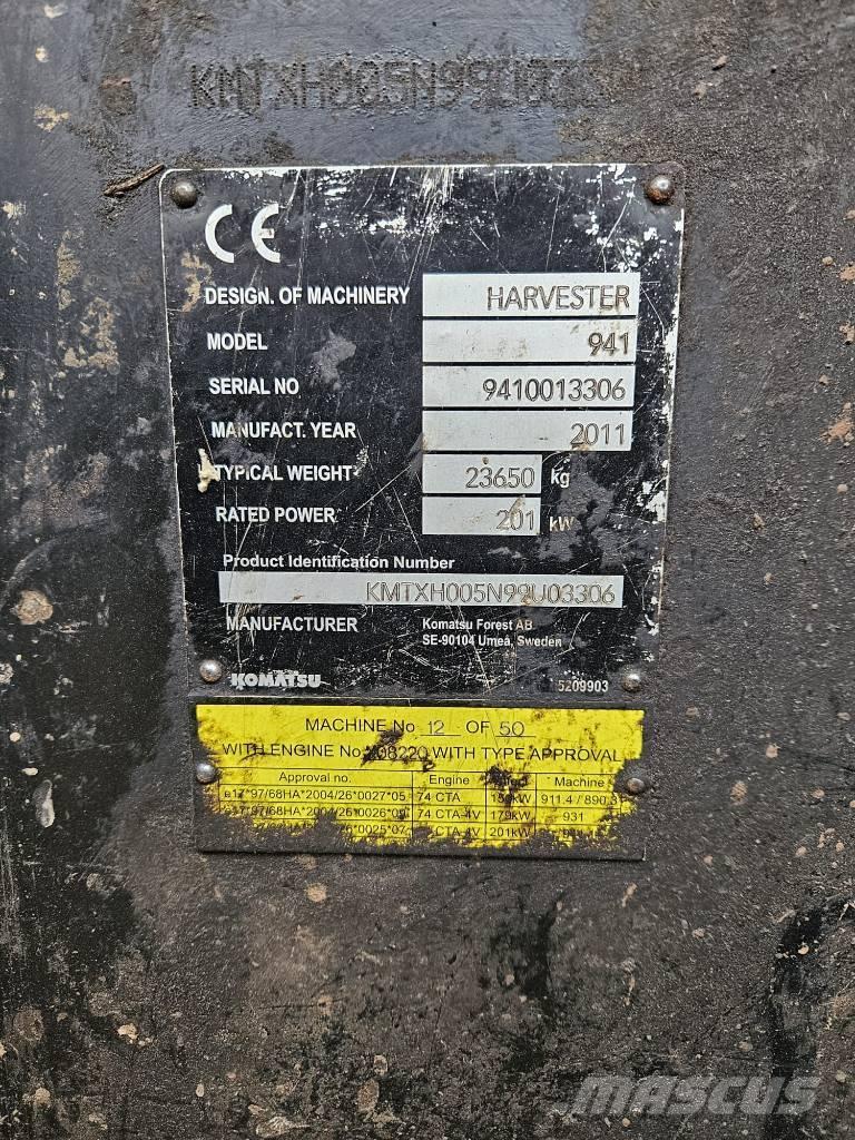 Komatsu 941 Processadores florestais
