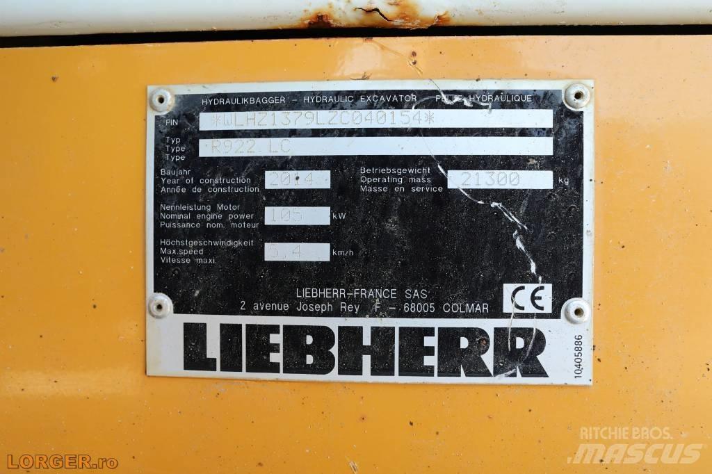 Liebherr R 922 LC Escavadeiras de esteiras