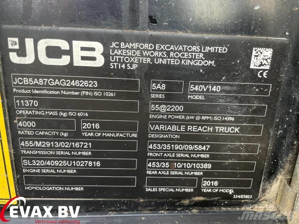 JCB 540-140 Loadall Telescópicas para Agricultura