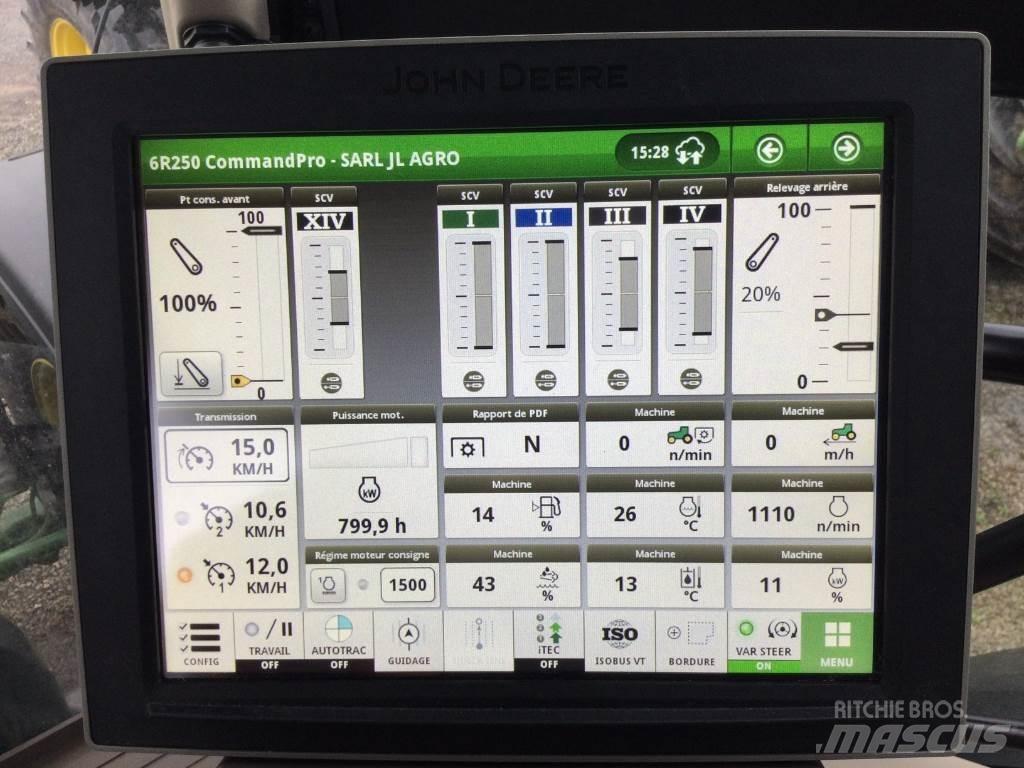 John Deere 6R250 Tratores Agrícolas usados
