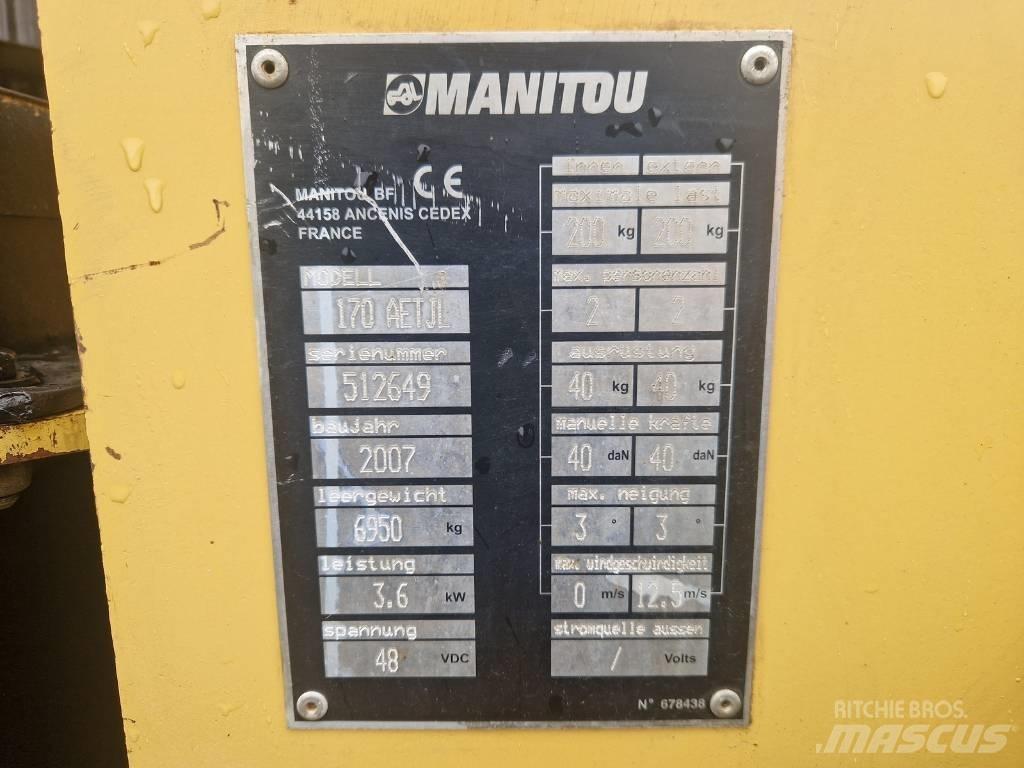 Manitou 170AETJL Elevadores braços articulados