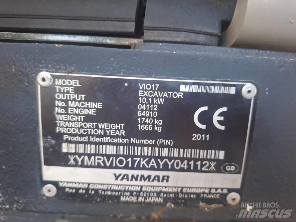 Yanmar Vio 17 Miniescavadeiras