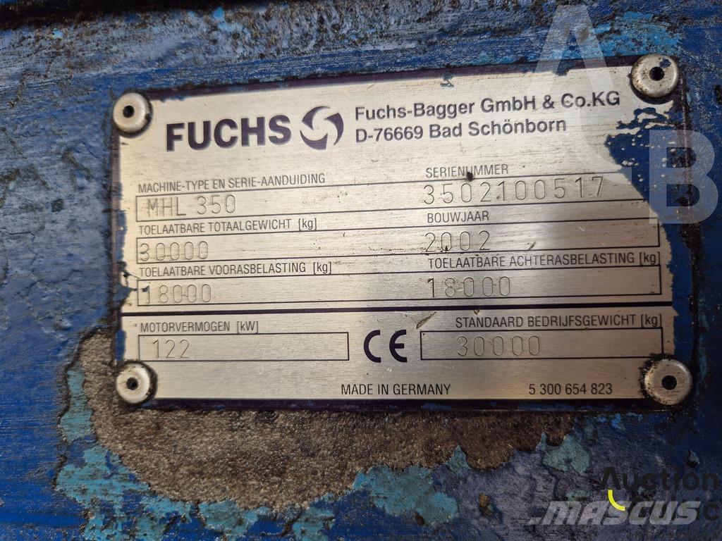 Fuchs MHL 350 Escavadoras de rodas