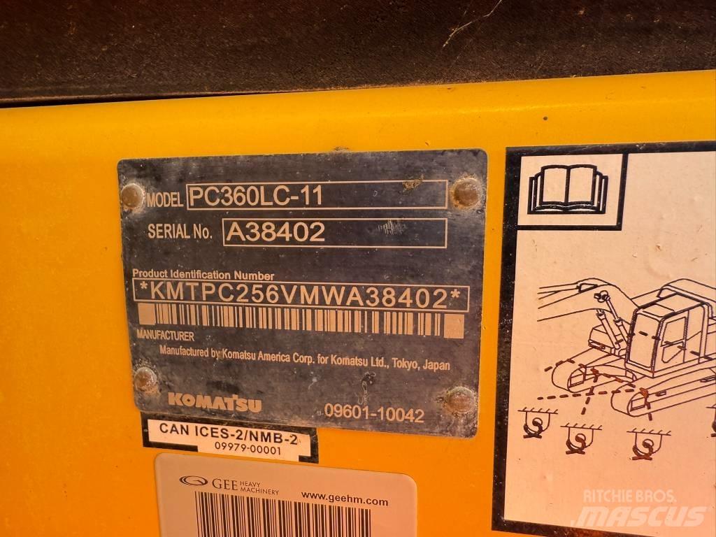 Komatsu PC360LC-11 Escavadeiras de esteiras