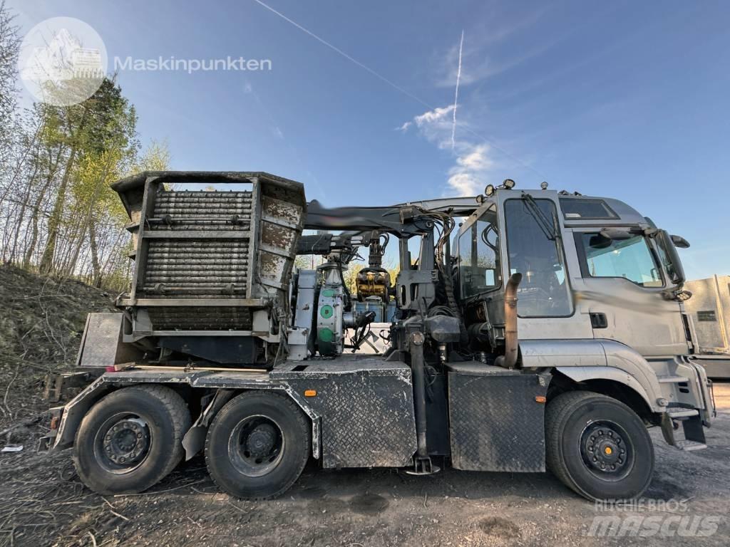 MAN TGS 28.480 Camiões Transporte Estilha de Madeira