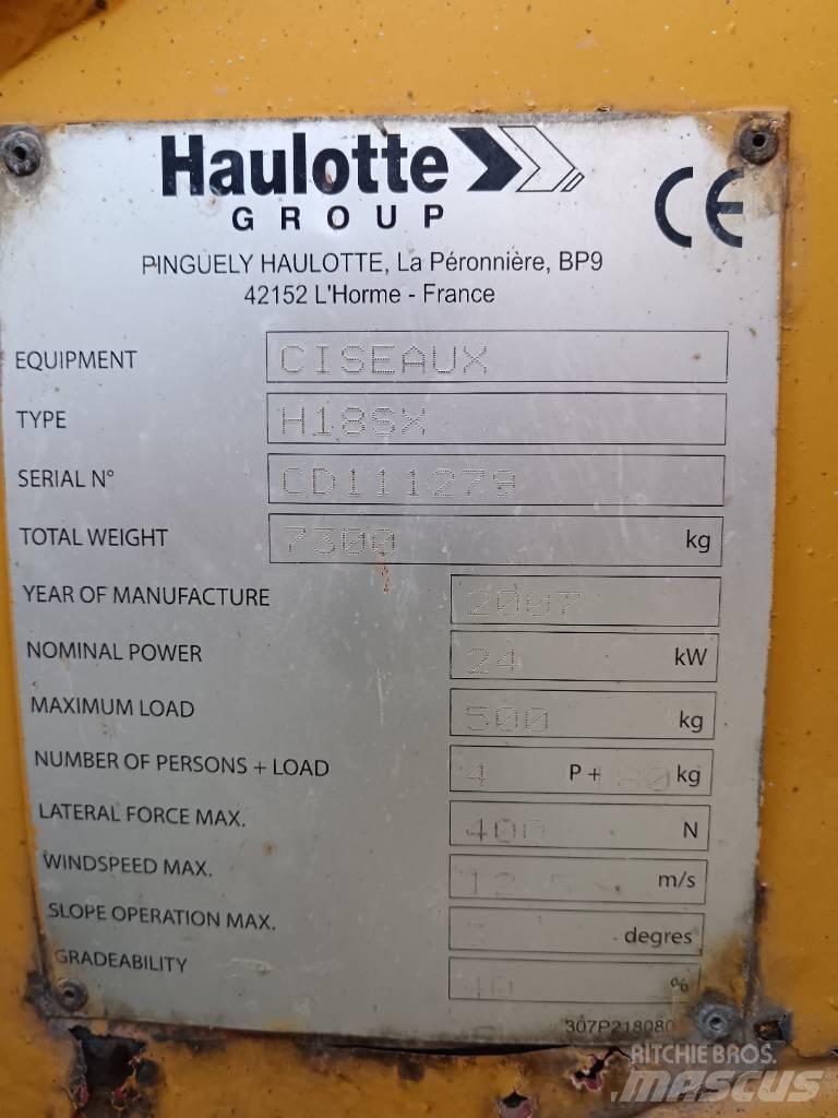 Haulotte H 18 SX Elevadores de tesoura