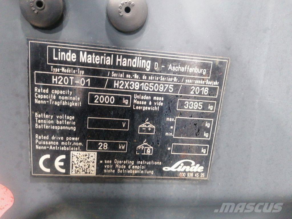Linde H20T-01 Empilhadores a gás