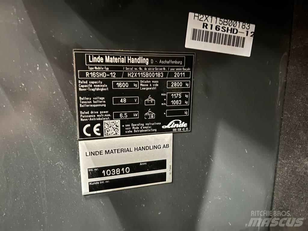 Linde R16S Empilhadores Elevadores