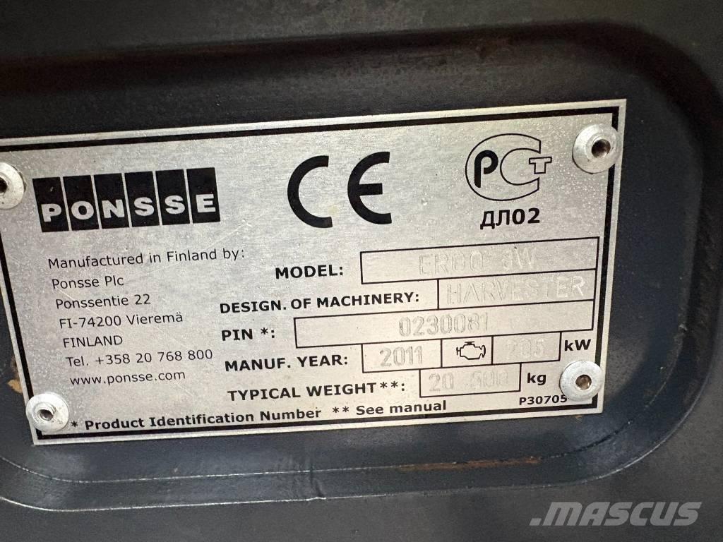 Ponsse Ergo 8W Processadores florestais