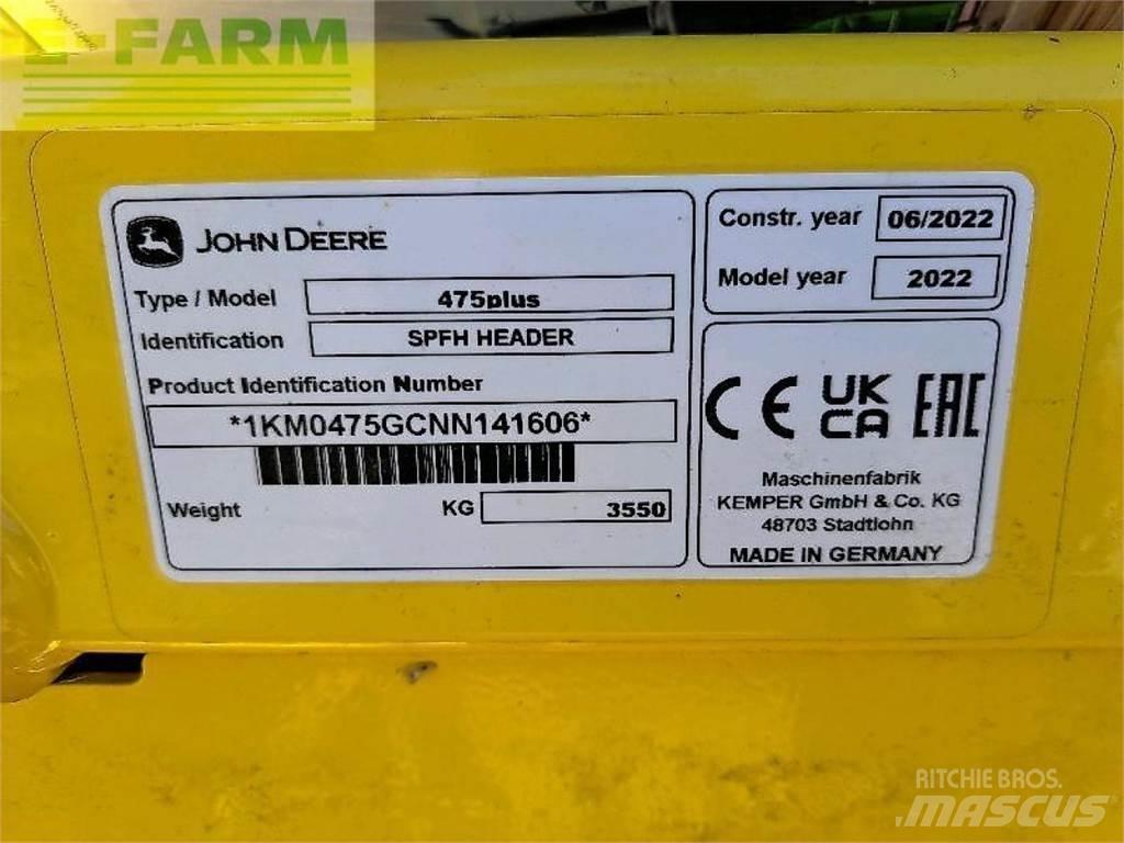 Kemper 475 plus Acessórios de ceifeiras debulhadoras