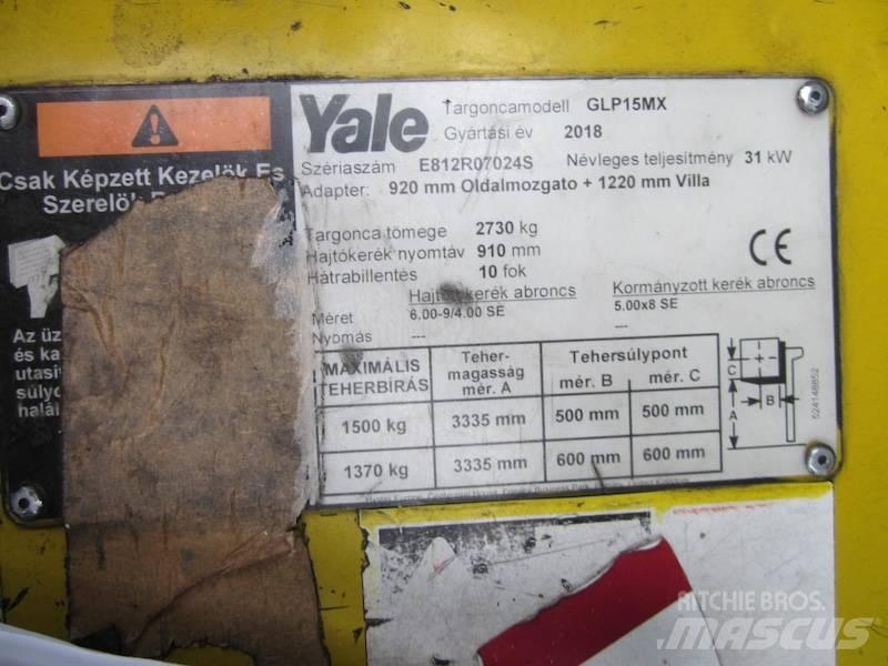 Yale GLP15MX Empilhadores a gás