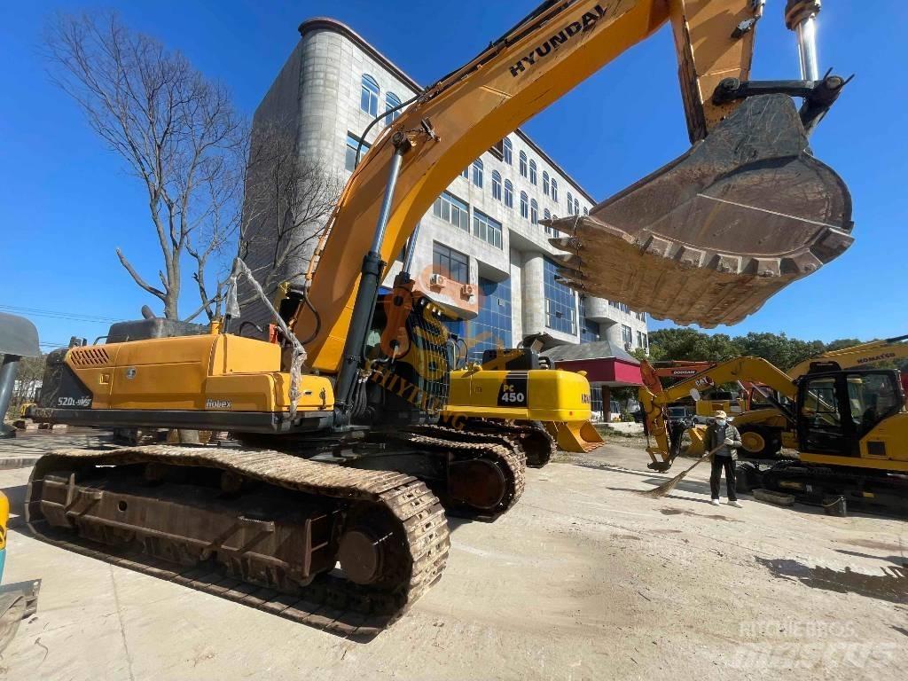 Hyundai Robex 520 VS Escavadeiras de esteiras